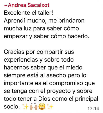 Testimonio de Andrea Sacalxot